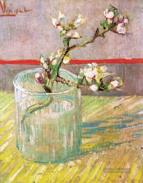 Blühende Mandel Niederlassung in einem Glas Vincent van Gogh Ölgemälde